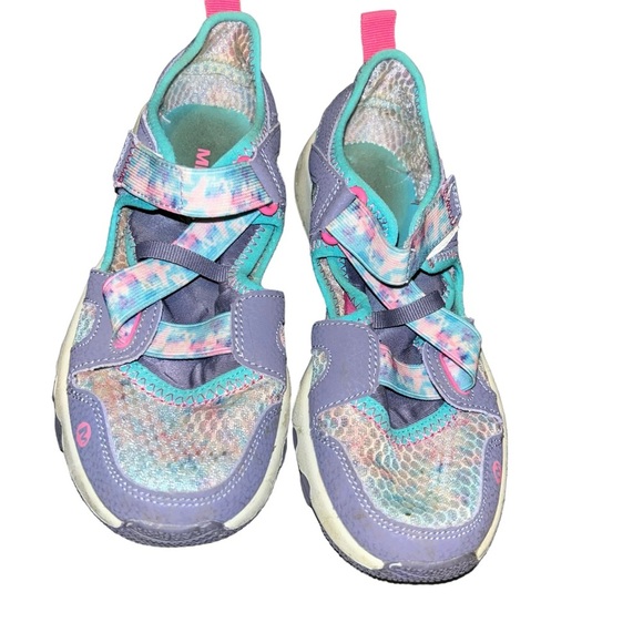 Merrell Kids girls Hydro Free Roam Monarch water sneakers shoes youth size 2 - Picture 2 of 4